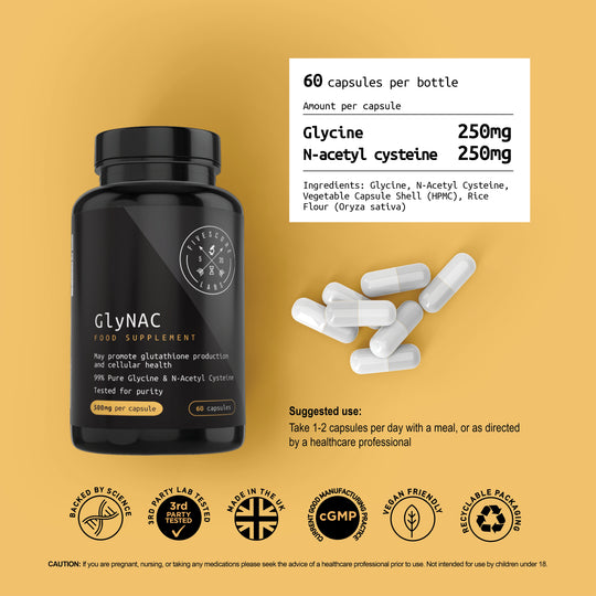 Ultra High Purity GlyNAC (Glycine & N-acetyl cysteine)
